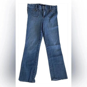 Vintage DKNY Jeans Blue Denim High Rise Straight Leg Stretch Jeans EUC Women’s 8